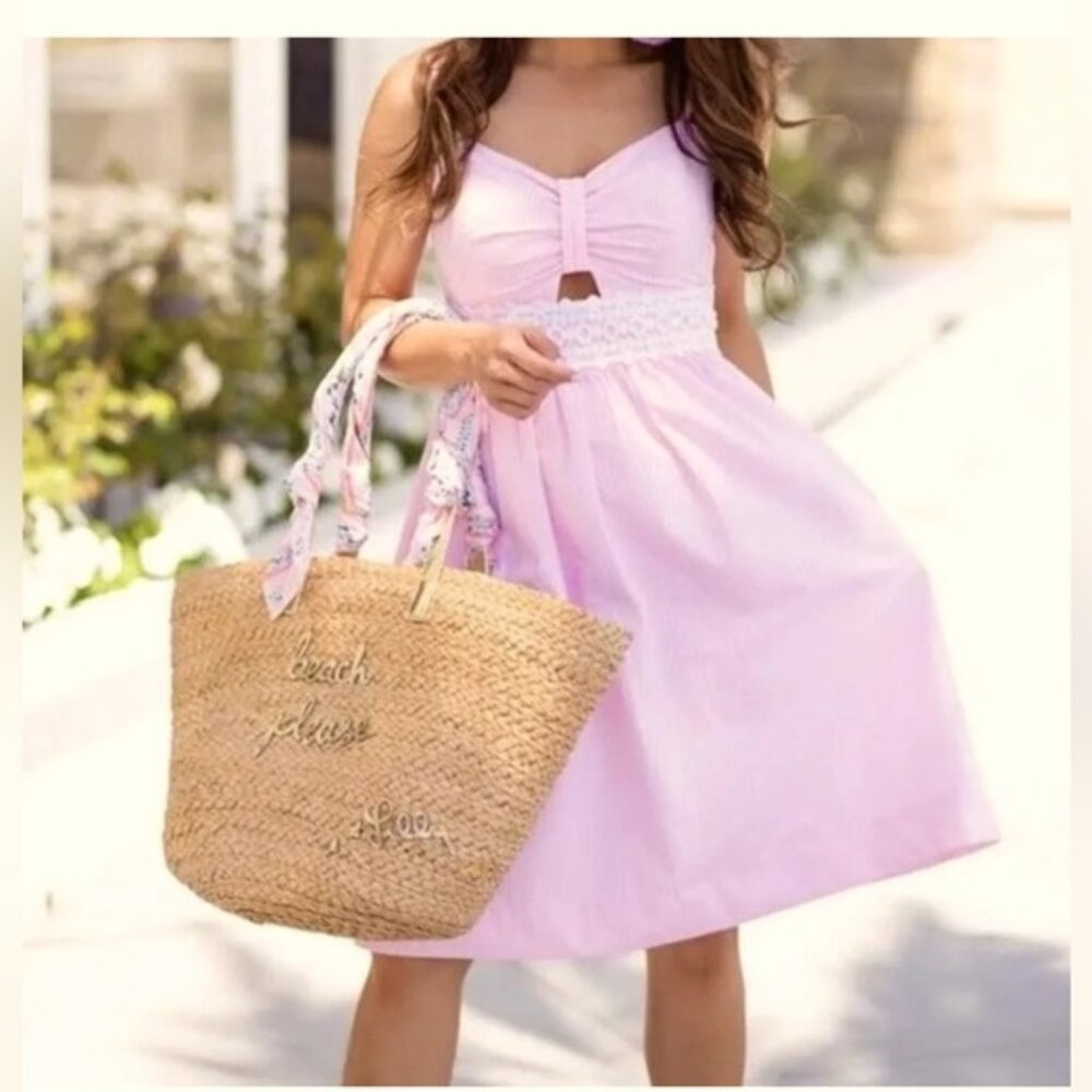 Lilly Pulitzer Size 14 Katlynn Dress in Capri Coral Seersucker